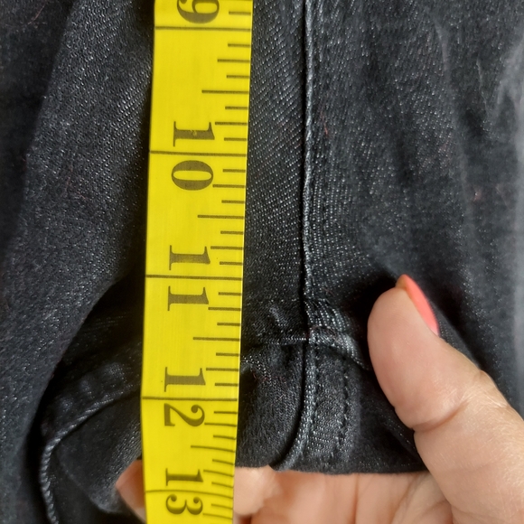 Men's 36" Hudson Sarto Relaxed Skinny Black Jeans With Stretch - Picture 11 of 16